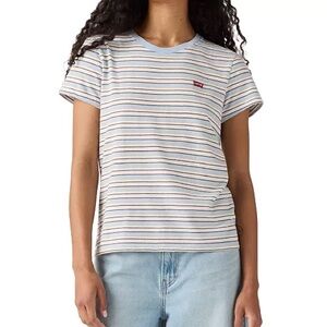 Levi's Blue and Brown Striped Tee